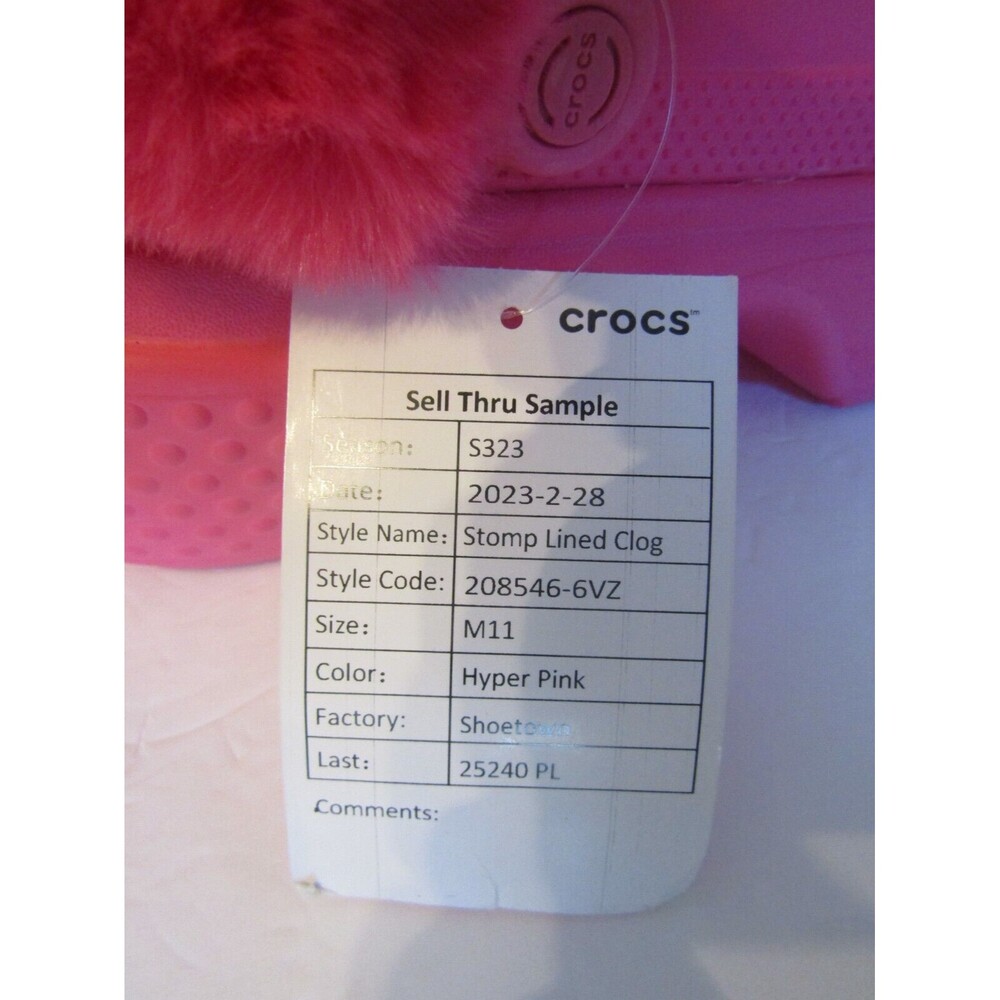 Crocs Stomp Lined Clog Nwt Sell Through Sample Hy… - image 8